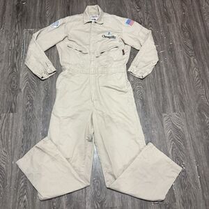 WALLS FR COVERALLS Flame Resistant Work Wear Zippers 40 Tall Chesapeake